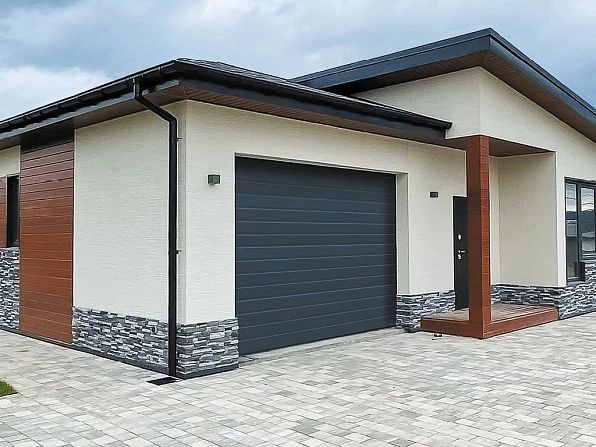 Cекционные ворота 3300х2400 мм антрацитовые DoorHan RSD02, samara.doorhan.ru